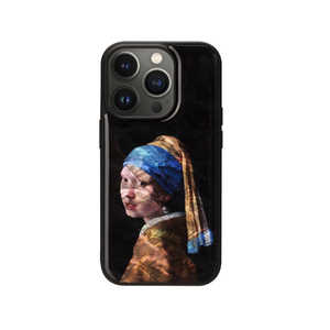 ROA iPhone 14 Pro 6.1インチ 天然貝ケース 真珠の耳飾りの少女 ikins I23591I14P ROA iPhone 14 Pro 6.1インチ 天然貝ケース 真珠の耳飾りの少女 ikins I23591I14P