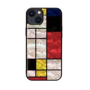 ROA iPhone 14 Plus 6.7インチ 天然貝ケース Mondrian ikins I23604I14M