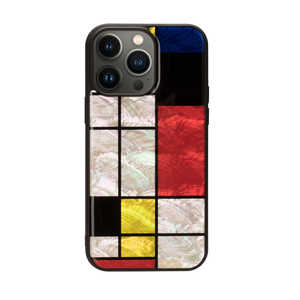 ROA iPhone 14 Pro Max 6.7インチ 天然貝ケース Mondrian ikins I23613I14PM