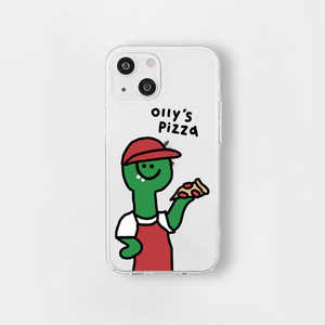 ROA iPhone 14 6.1インチ ソフトクリアケース Olly'S pizza 168cm 16823822I14