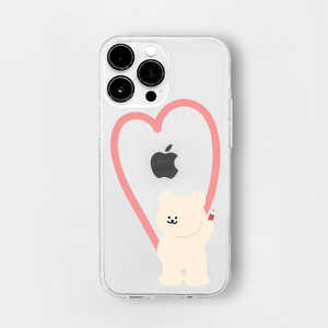 ROA iPhone 14 Pro 6.1インチ ソフトクリアケース くまちゃん ピンクハート 168cm 16823833I14P ROA iPhone 14 Pro 6.1インチ ソフトクリアケース くまちゃん ピンクハート 168cm 16823833I14P