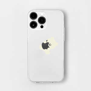 ROA iPhone 14 6.1インチ ソフトクリアケース リンゴとくまちゃん 168cm 16823837I14P