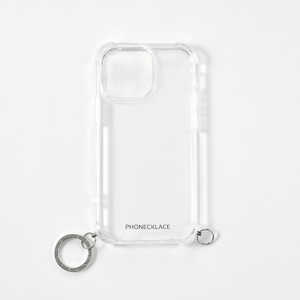 ROA iPhone 14 Pro 6.1インチ ストラップ用リング付きクリアケース シルバーチャーム PHONECKLACE PN23877I14PSV ROA iPhone 14 Pro 6.1インチ ストラップ用リング付きクリアケース シルバーチャーム PHONECKLACE PN23877I14PSV