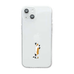 ROA iPhone 14 6.1インチ ソフトクリアケース ネコ Dparks DS24122I14