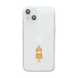 ROA iPhone 14 6.1インチ ソフトクリアケース イヌ Dparks DS24123I14