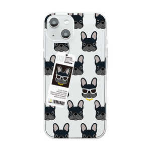 ROA iPhone 14 6.1インチ ソフトクリアケース bulldog Dparks DS24124I14