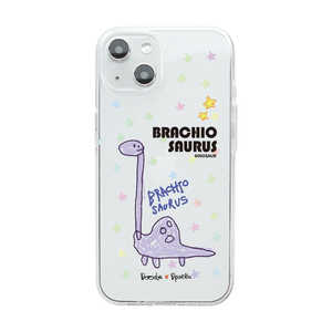 ROA iPhone 14 6.1インチ ソフトクリアケース DINO BRACHIOSAURUS Dparks DS24129I14