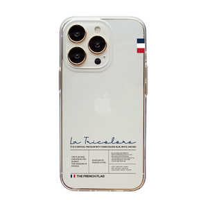 ROA iPhone 14 Pro 6.1インチ ソフトクリアケース The French flag Dparks DS24169I14P