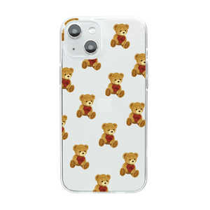 ROA iPhone 14 Plus 6.7インチ ソフトクリアケース ハートテディ Dparks DS24172I14M ROA iPhone 14 Plus 6.7インチ ソフトクリアケース ハートテディ Dparks DS24172I14M