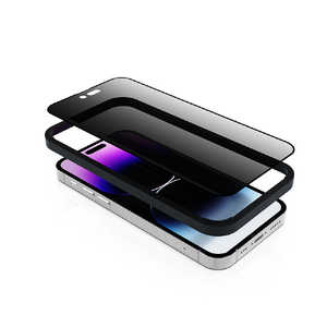 ROA iPhone 14 6.1インチ のぞき見防止強化ガラスフィルム (2枚入り) miak MA24262I14