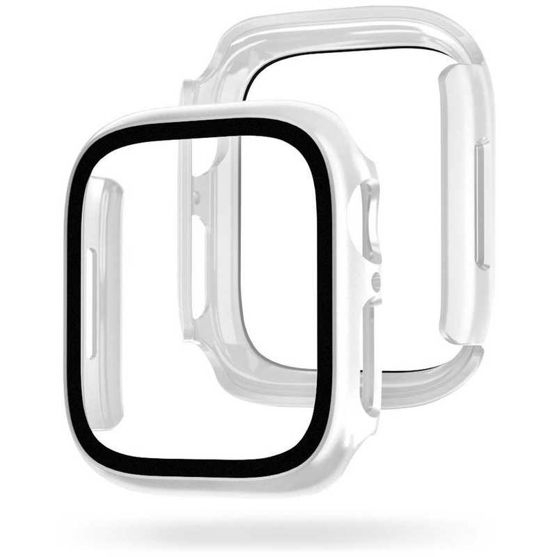 ROA ROA ガラスフィルム一体型ケース for Apple Watch 45mm クリア EGARDEN(エガーデン) EG24879AWCL EG24879AWCL