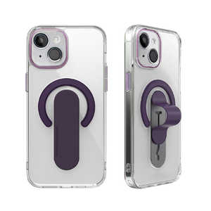 ROA iPhone 15(6.1インチ) Mag Grip レンズガード一体型クリアケース momostick ディープ パープル MMS25302i15 ROA iPhone 15(6.1インチ) Mag Grip レンズガード一体型クリアケース momostick ディープ パープル MMS25302i15
