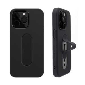 ROA iPhone15 6.1インチ Mag Grip フラットケース momostick ブラック MMS25305i15PR