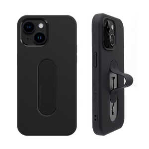 ROA iPhone 15 Plus(6.7インチ) Mag Grip フラットケース momostick ブラック MMS25313i15PL