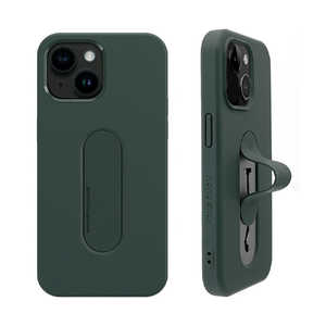 ROA iPhone 15 Plus(6.7インチ) Mag Grip フラットケース momostick ダークグリーン MMS25315i15PL