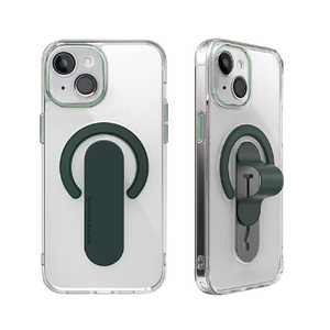 ROA iPhone 15 Plus(6.7インチ) Mag Grip レンズガード一体型クリアケース momostick ダークグリーン MMS25319i15PL ROA iPhone 15 Plus(6.7インチ) Mag Grip レンズガード一体型クリアケース momostick ダークグリーン MMS25319i15PL