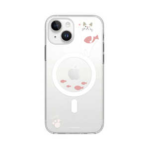 ROA iPhone 15(6.1インチ) ターチャンMagSafe対応クリアケース abbi FRIENDS おさかなピンク ABF25345i15