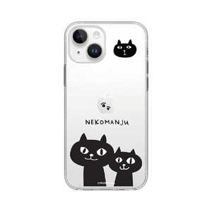 ROA iPhone 15(6.1インチ) ネコマンジュウ ソフトクリアケース abbi FRIENDS たまにはコンビで ABF25357i15 ROA iPhone 15(6.1インチ) ネコマンジュウ ソフトクリアケース abbi FRIENDS たまにはコンビで ABF25357i15