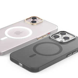 ROA iPhone 15 Plus(6.7インチ) MagSafe対応ケース AERO FRAME araree クリアブラック AR25455i15PM