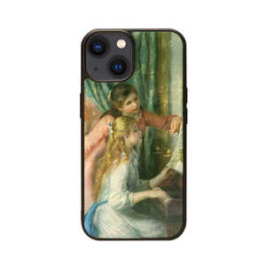 ROA iPhone 15(6.1インチ) 天然貝ケース ikins ピアノに寄る少女たち I25460i15 ROA iPhone 15(6.1インチ) 天然貝ケース ikins ピアノに寄る少女たち I25460i15