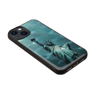 ROA iPhone 15(6.1インチ) 天然貝ケース ikins 自由の女神 I25467i15