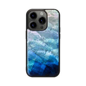 ROA iPhone15 6.1インチ 天然貝ケース ikins Blue Lake I25486i15PR