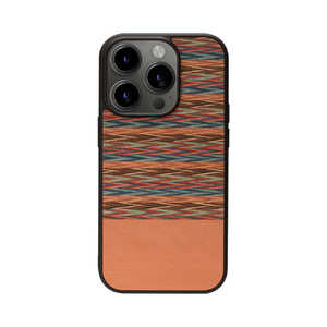 ROA iPhone15 6.1インチ MagSafe対応天然木ケース Man&Wood Browny Check I25522i15PR