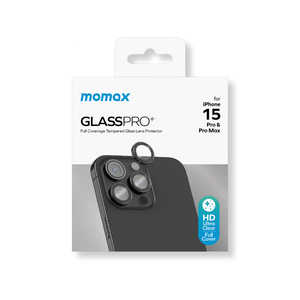 ROA iPhone 15 Pro(6.1インチ)用 レンズフィルムGlassPro+ AR カメラ専用強化ガラスフィルム MOMAX ブラック MM25541i15PR ROA iPhone 15 Pro(6.1インチ)用 レンズフィルムGlassPro+ AR カメラ専用強化ガラスフィルム MOMAX ブラック MM25541i15PR