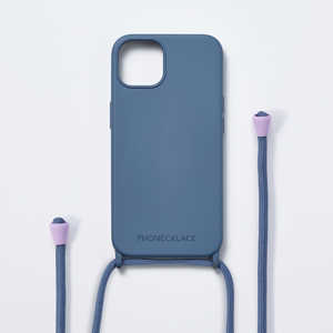 ROA iPhone 15 Pro(6.1インチ) ストラップホール付キシリコンケース+Rope Strap PHONECKLACE ティールブルー PN25669i15 ROA iPhone 15 Pro(6.1インチ) ストラップホール付キシリコンケース+Rope Strap PHONECKLACE ティールブルー PN25669i15