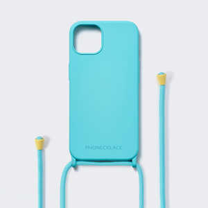 ROA iPhone 15 Pro(6.1インチ) ストラップホール付キシリコンケース+Rope Strap PHONECKLACE ミント PN25670i15 ROA iPhone 15 Pro(6.1インチ) ストラップホール付キシリコンケース+Rope Strap PHONECKLACE ミント PN25670i15