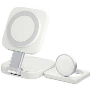 ROA 3in1 折りたたみワイヤレス充電スタンド クリームホワイト Hacray HR-N3WH ROA 3in1 折りたたみワイヤレス充電スタンド クリームホワイト Hacray HR-N3WH