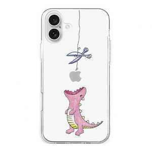 ROA iPhone 16 Plus(6.7インチ) ソフトクリアケース はらぺこザウルス AKAN ピンク AK26996i16PL ROA iPhone 16 Plus(6.7インチ) ソフトクリアケース はらぺこザウルス AKAN ピンク AK26996i16PL