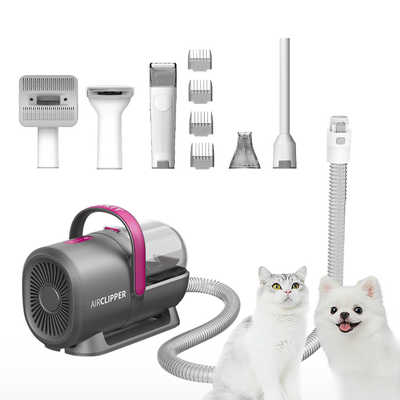 makoママ❤ペット用バリカンセット 犬 猫 ペット掃除機 8in1 Amazon.co.jp: 【ブラシと掃除機一体型】Oneisall ペット用
