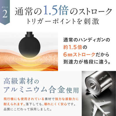 日創プラス マッサージガン NIPLUX FASCIALAX MINI ニプラックス 日創プラス マッサージガン NIPLUX FASCIALAX MINI ニプラックス