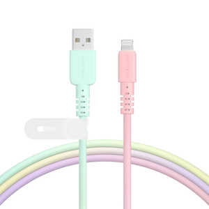 MOTTERU グラデーションケーブル 急速充電 データ転送対応 USB-A to Lightning 1m カラバリ全2色 2年保証 MOT-SCBALG100-SE MOTTERU グラデーションケーブル 急速充電 データ転送対応 USB-A to Lightning 1m カラバリ全2色 2年保証 MOT-SCBALG100-SE