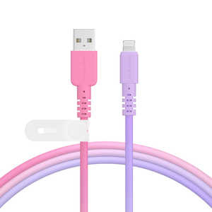 MOTTERU グラデーションケーブル 急速充電 データ転送対応 USB-A to Lightning 1m カラバリ全2色 2年保証 MOT-SCBALG100-CC MOTTERU グラデーションケーブル 急速充電 データ転送対応 USB-A to Lightning 1m カラバリ全2色 2年保証 MOT-SCBALG100-CC