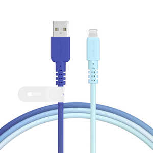 MOTTERU グラデーションケーブル USB-A to Lightning しなやかで絡まない データ転送 Apple MFi認証品 アクアカラー MOT-SCBALG100-AQ MOTTERU グラデーションケーブル USB-A to Lightning しなやかで絡まない データ転送 Apple MFi認証品 アクアカラー MOT-SCBALG100-AQ