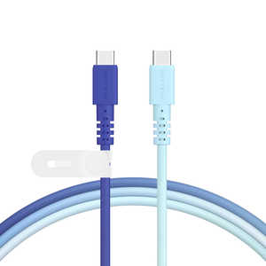 MOTTERU グラデーションケーブル USB-C to USB-C しなやかで絡まない 急速充電 PD60W対応 データ転送対応 アクアカラー MOT-SCBCCG100-AQ MOTTERU グラデーションケーブル USB-C to USB-C しなやかで絡まない 急速充電 PD60W対応 データ転送対応 アクアカラー MOT-SCBCCG100-AQ