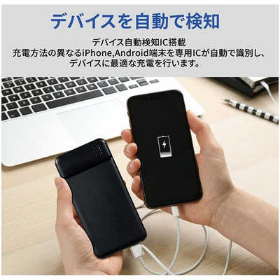 サンマックステクノロジーズ 薄型モバイルバッテリー10000mAH 3ポート