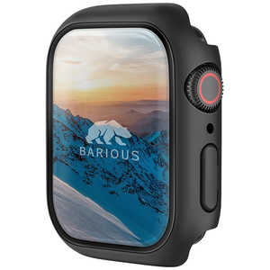 BARIOUS APPLE WATCH 7/8 45MM 耐水ハードケース BARIOUS BARIGUARD3 ブラック BAR-101-22-45MM-BLACK
