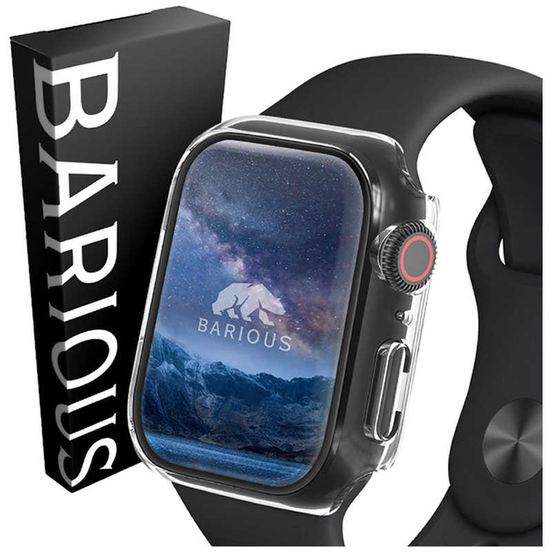 BARIOUS BARIOUS APPLE WATCH 78 45MM 耐水ハードケース BARIOUS BARIGUARD3 クリア クリア BAR1012245MMCLEAR BAR1012245MMCLEAR