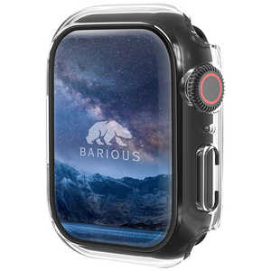 BARIOUS APPLE WATCH 7/8 45MM 耐水ハードケース BARIOUS BARIGUARD3 クリア BAR-101-22-45MM-CLEAR