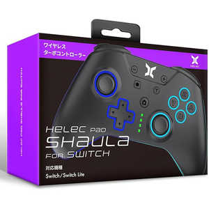 BARIOUS コントローラー HELEC PAD SHAULA FOR SWITCH BLACK HEL-107-BLACK