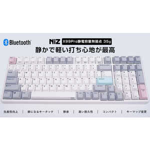 NIZ X99 WHITE Pro 99 Bluetoothб ̵ܡ(US) ͭ磻쥹 /BluetoothUSB X99EC-SBle/35gf
