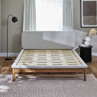 【豆餅】コアラ　ファブリックベッドフレーム ダブル(マットレスなし) 豆餅】コアラ ファブリックベッドフレーム ダブル(マットレス