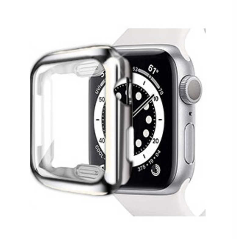 ROYALMONSTER ROYALMONSTER Apple Watch保護カバー40mm(TPU・シルバー) SV RM-8063TSV RM-8063TSV