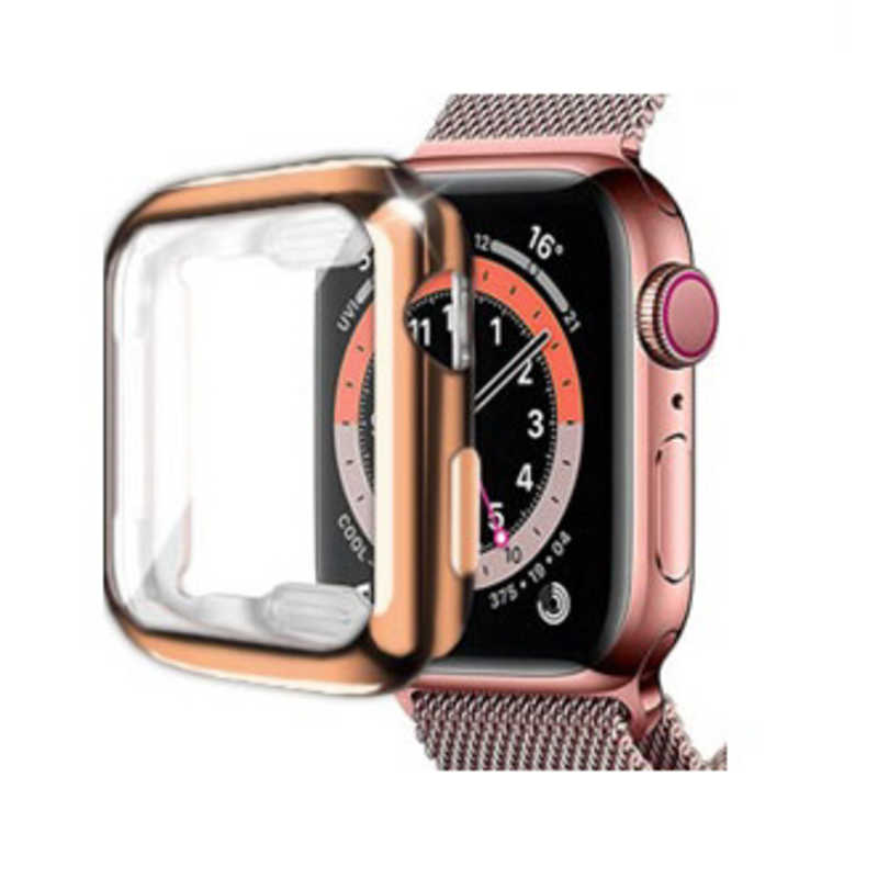 ROYALMONSTER ROYALMONSTER Apple Watch保護カバー40mm(TPU・ローズゴールド) RG RM-8063TRG RM-8063TRG
