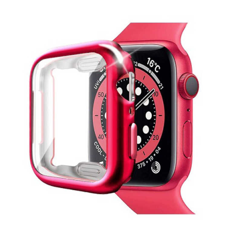 ROYALMONSTER ROYALMONSTER Apple Watch保護カバー40mm(TPU・レッド) RD RM-8063TRD RM-8063TRD