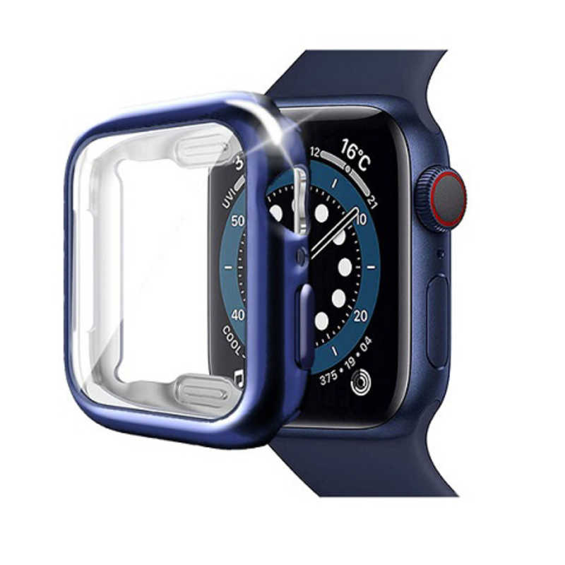 ROYALMONSTER ROYALMONSTER Apple Watch保護カバー40mm(TPU・ブルー) BL RM-8063TBL RM-8063TBL