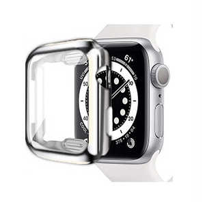 ROYALMONSTER Apple Watch保護カバー45mm(TPU・シルバー) SV RM-8066TSV